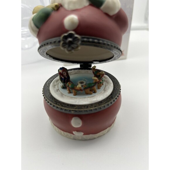 Mr Christmas Hinged Animated Santa Wish You Merry Christmas Music Box 2003 - Picture 6 of 12